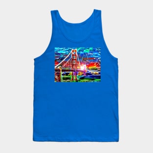 Golden Gate Bridge in Colors Tank Top